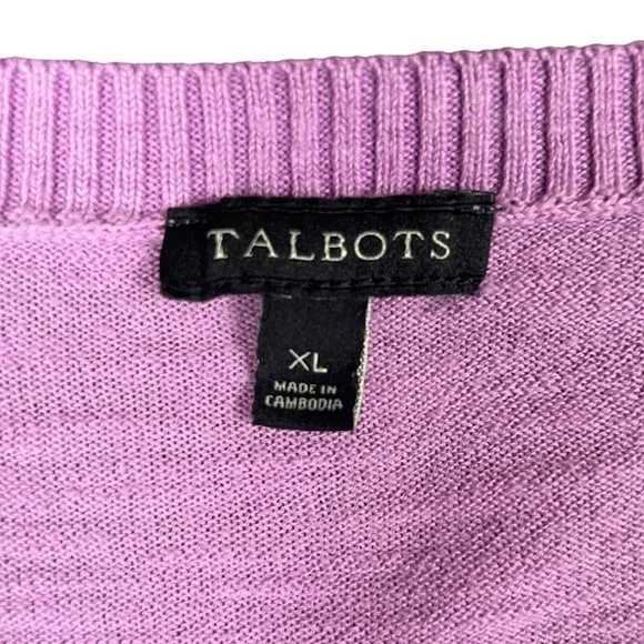 Talbots Pink Relaxed Fit Blouse - Picture 11 of 12